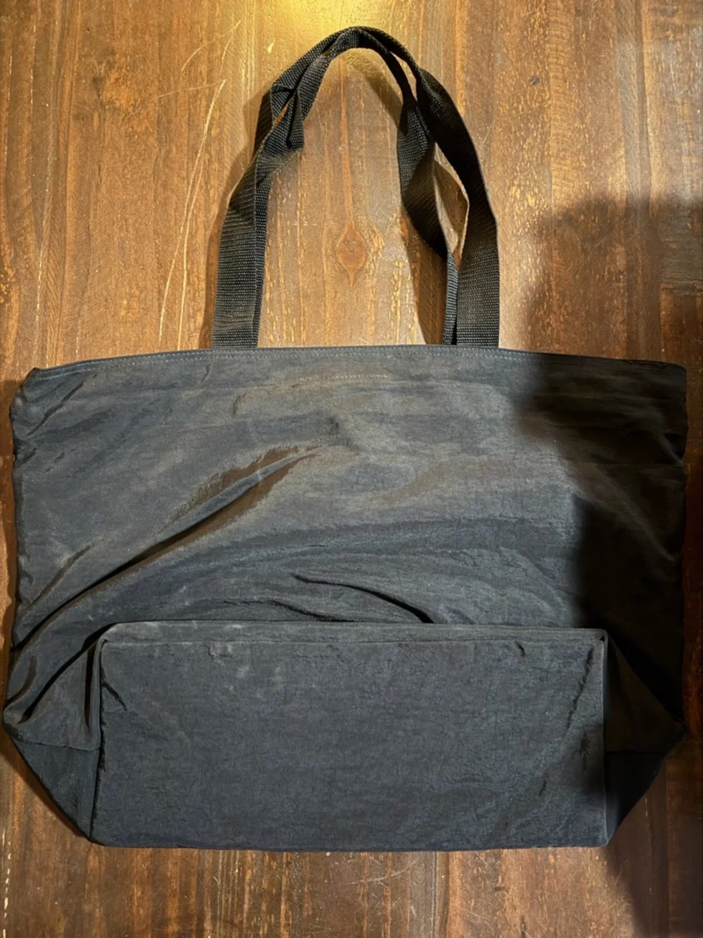 VTG Walt Disney World Black Embroidered Tote Bag 12”x20” Approx